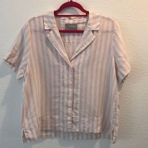 Everlane Linen Short-Sleeve Notch Shirt